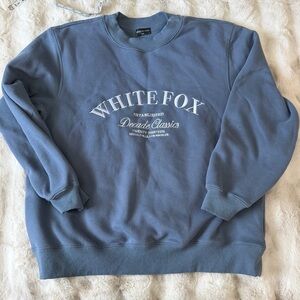 White Fox Boutique Women's Sweatshirt - Slate Blue